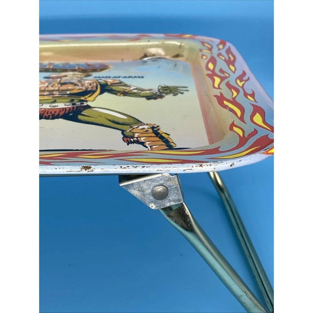 Vintage 1982 Masters of the Universe MOTU Metal TV Tray He-Man Mattel Orko Teela